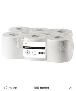 Toiletpapier Mini Jumborollen 2-laags Cellulose