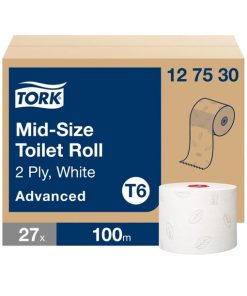 TORK Toiletpapier T6 MID-SIZE 27rollen (127530)