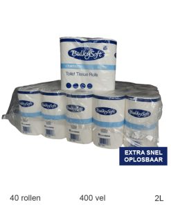 Extra Snel oplosbaar Toiletpapier 2-laags Cellulose 400 vel