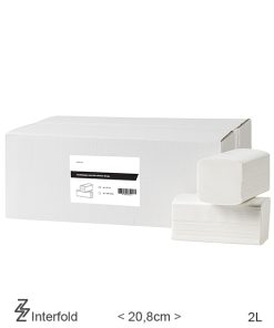 Handdoekjes Interfold Cellulose 2-laags 31,5x20,8cm